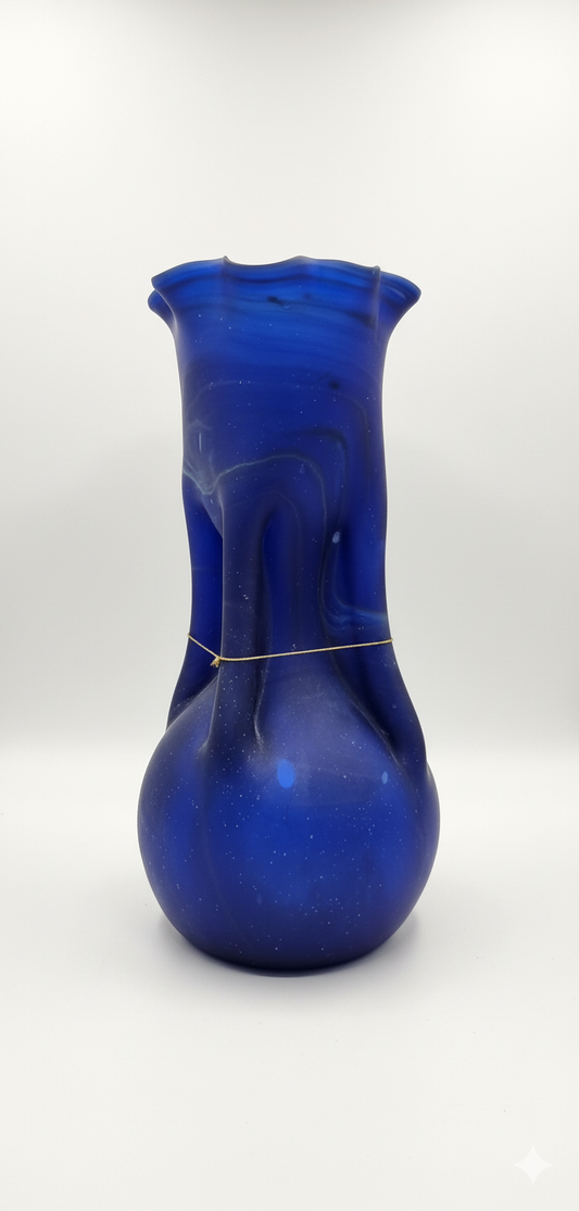 Acostars™ Handgemaakte Blauwe Vaas uit Hebron, Palestina